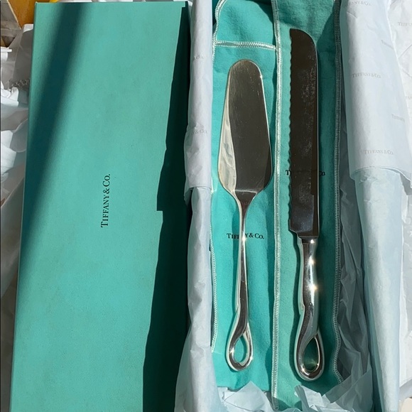 Tiffany & Co. Elsa Peretti knife & Pie Server - Picture 1 of 7